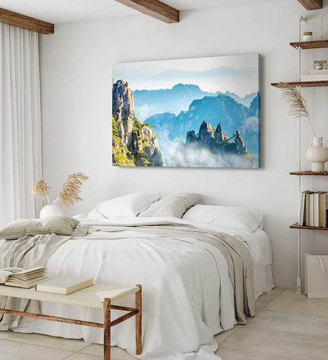 Paul Sinus Wandbild 120x80cm Mount Huangshan Asien China Berge Gebirge Felsformationen