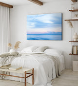 Paul Sinus Wandbild 120x80cm Meer Ozean Horizont Blau Sonnenuntergang Himmel