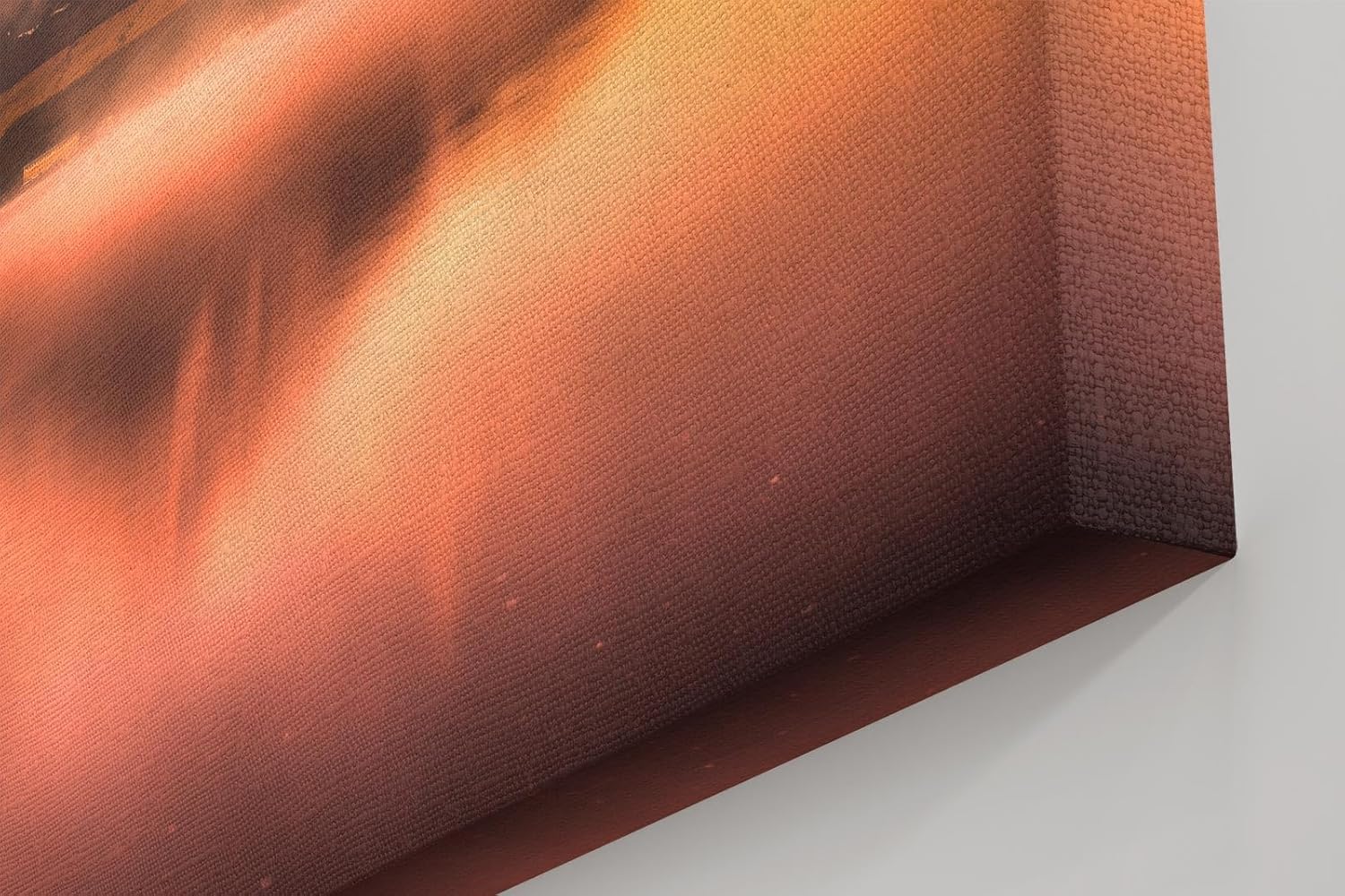 Sinus Art Wandbild 120x80cm Stimmungsvolles Fuji-Motiv bei Sonnenaufgang mit faszinierendem Nebelspiel