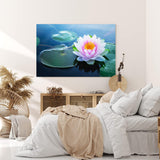 Paul Sinus Wandbild 120x80cm Lotosblume Blume Blüte Kunstvoll Lotos Rosa Wasserblumen