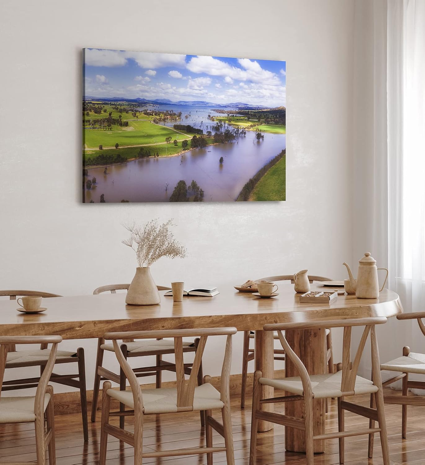 Paul Sinus Wandbild 120x80cm Murray River Australien Landschaft Fluss Berge Natur