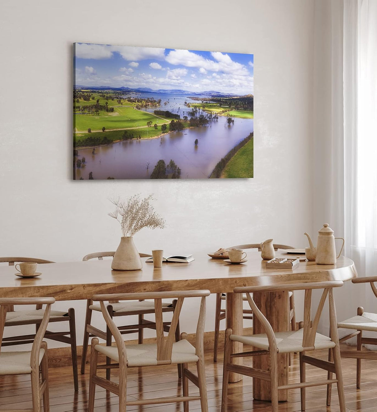 Paul Sinus Wandbild 120x80cm Murray River Australien Landschaft Fluss Berge Natur
