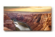 Sinus Art Wandbild 120x80cm Weite Felsformationen und Flussverlauf in harmonischer Farbgebung