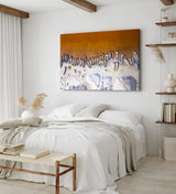 Paul Sinus Wandbild 120x80cm Strand aus der Vogelperspektive Boote Fischerboote Luftaufnahme