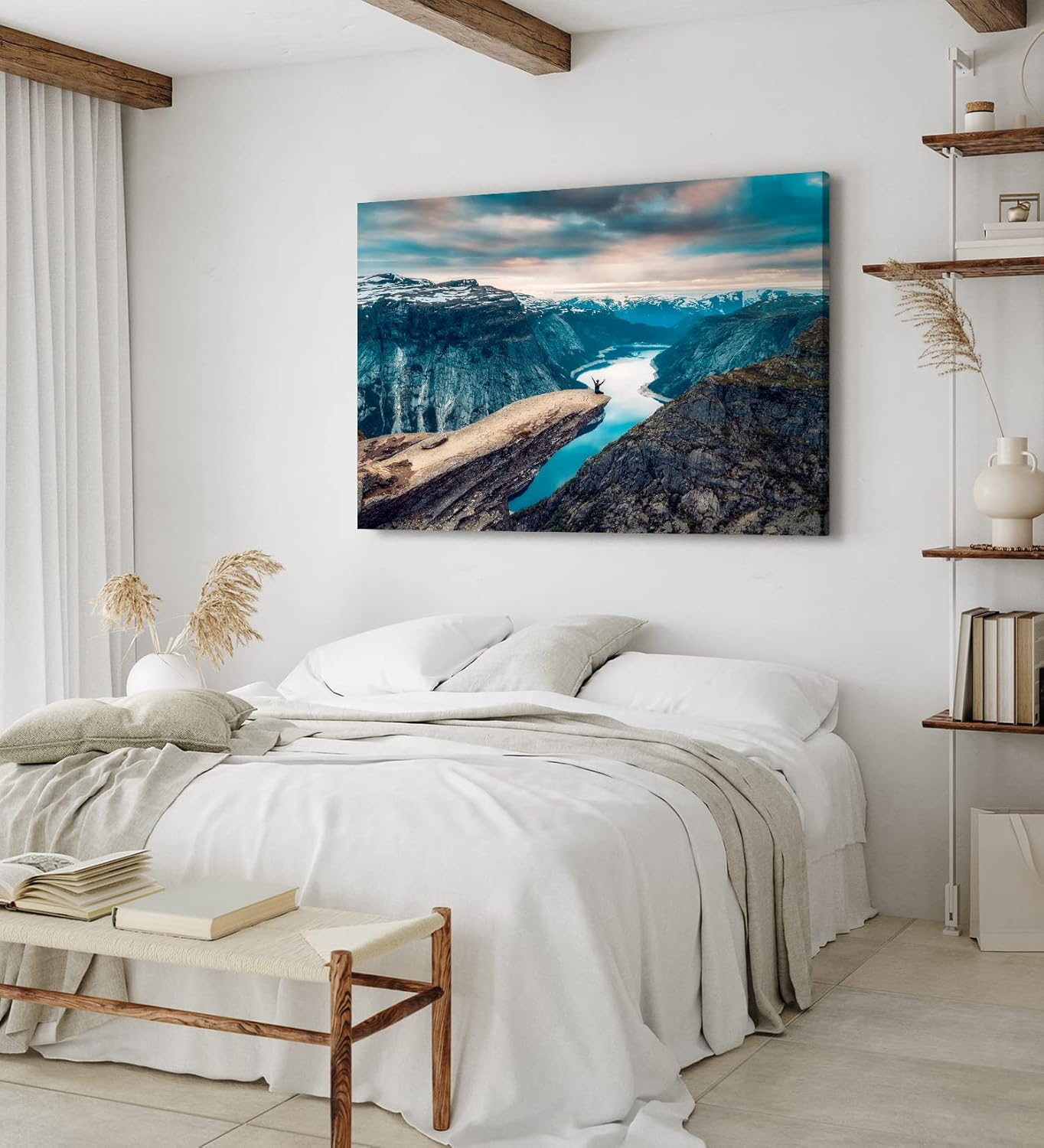 Paul Sinus Wandbild 120x80cm Trolltunga Berggipfel Gebirge Norwegen Felsen Natur