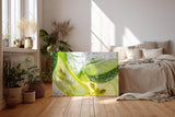 Sinus Art Wandbild 120x80cm Sprudelnde Zitrusfrüchte in lebendigen Farben mit erfrischender Bildwirkung