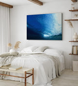 Paul Sinus Wandbild 120x80cm Welle von Innen Surfen Blau Ozean Meer Kunstvoll