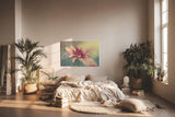 Sinus Art Wandbild 120x80cm Blüte in Rosé und Cremefarben mit weichem Hintergrund – romantisch und dezent