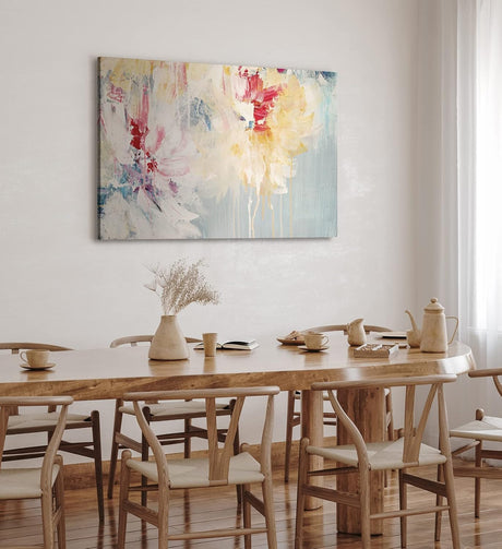 Paul Sinus Wandbild 120x80cm Struktur Farben Farblecken Abstrakt Kunstvoll Modern