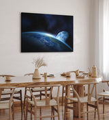 Paul Sinus Wandbild 120x80cm Erde Mond Universum Sterne All Planet Weltall