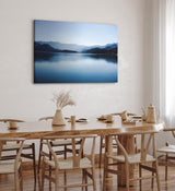 Paul Sinus Wandbild 120x80cm Bergsee Berge See Blau Gebirge Natur Horizont