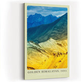 Paul Sinus Kunstdruck 40x60cm Goldene Himalayas in Indien – erhabene Natur zwischen Himmel und Erde in Farbe eingefangen