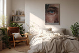 Paul Sinus Wandbild in 40x60cm The Eye of the Current – fesselndes Unterwasser-Augenporträt mit intensiver Farbund Detailwirkung für moderne Raumgestaltung