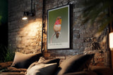 Paul Sinus Kunstdruck 40x60cm Kolibri mit schimmerndem Gefieder – Lichtspiel auf zarten Federn in Perfektion