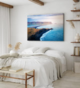 Paul Sinus Wandbild 120x80cm Kirkjufjara Beach Island Meer Küste Klippen Berge
