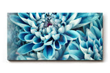 Sinus Art Wandbild 120x80cm Blütenpracht in kühlem Blau – faszinierende Komposition mit beruhigender Ausstrahlung