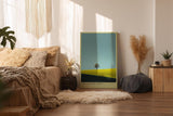 Paul Sinus Wandbild in 40x60cm Baum auf gelbem Feld – minimalistisches Naturmotiv mit klaren Kontrasten für moderne Wohnräume