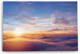 Paul Sinus Wandbild 120x80cm Über den Wolken Sonne Himmel Sonnenuntergang