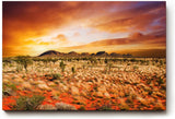 Sinus Art Wandbild 120x80cm Das warme Licht des Sonnenuntergangs verleiht der Szene Tiefe und emotionale Wärme