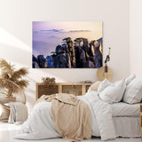 Paul Sinus Wandbild 120x80cm Huang Shan Gebirge Berge China Berglandschaft Nebel