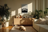 Paul Sinus Kunstdruck 40x60cm Timeless Drive mit klassischem Oldtimer in Schwarzweiß