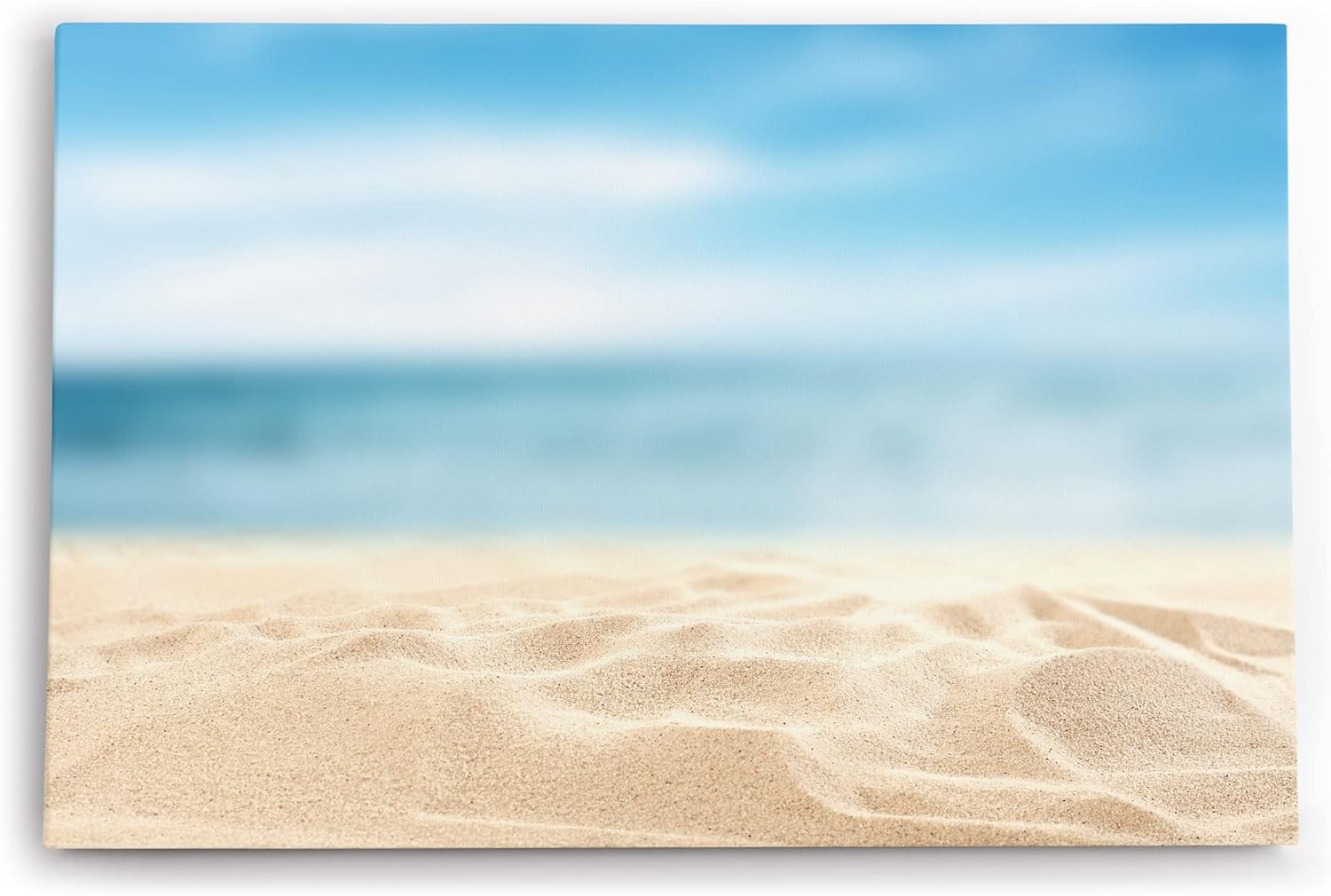 Paul Sinus Wandbild 120x80cm Sandstrand Strand Sommer Sand Meer Blau