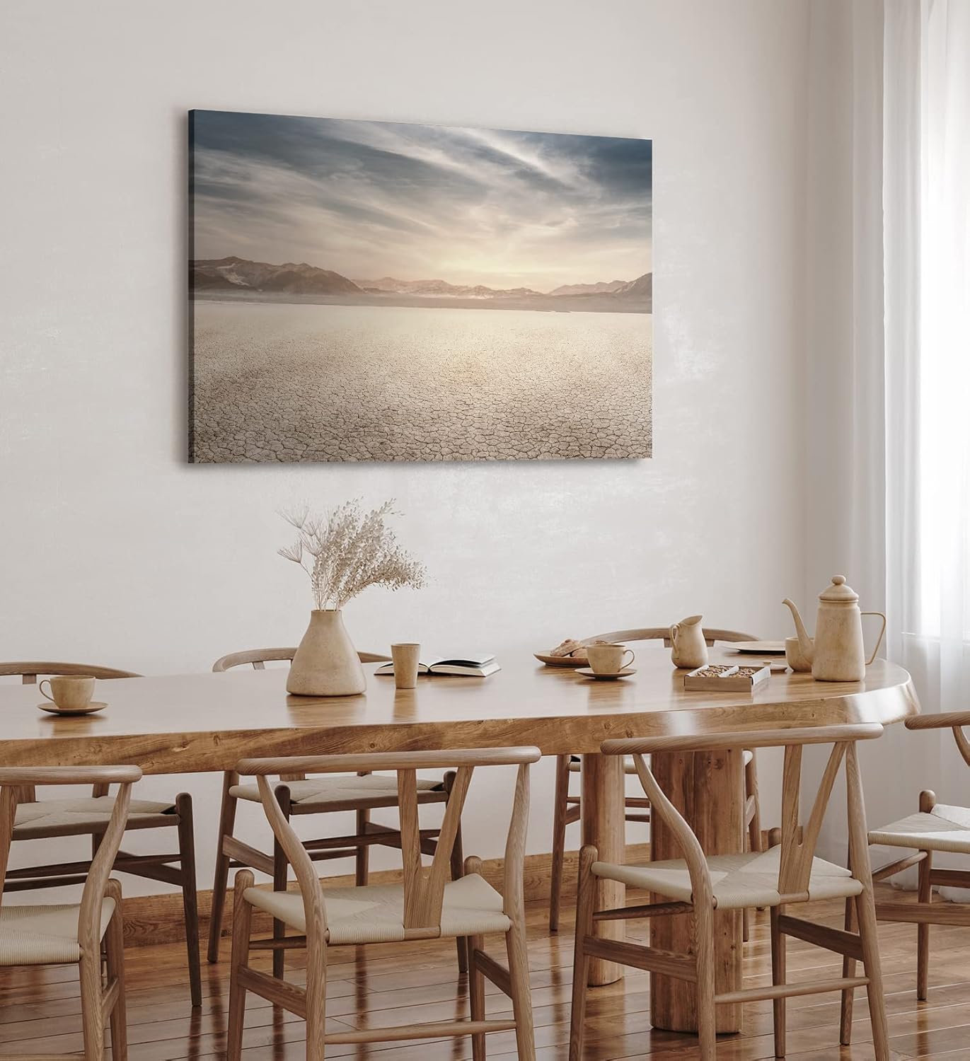 Paul Sinus Wandbild 120x80cm Wüstenlandschaft Wüste Berge Horizont Himmel