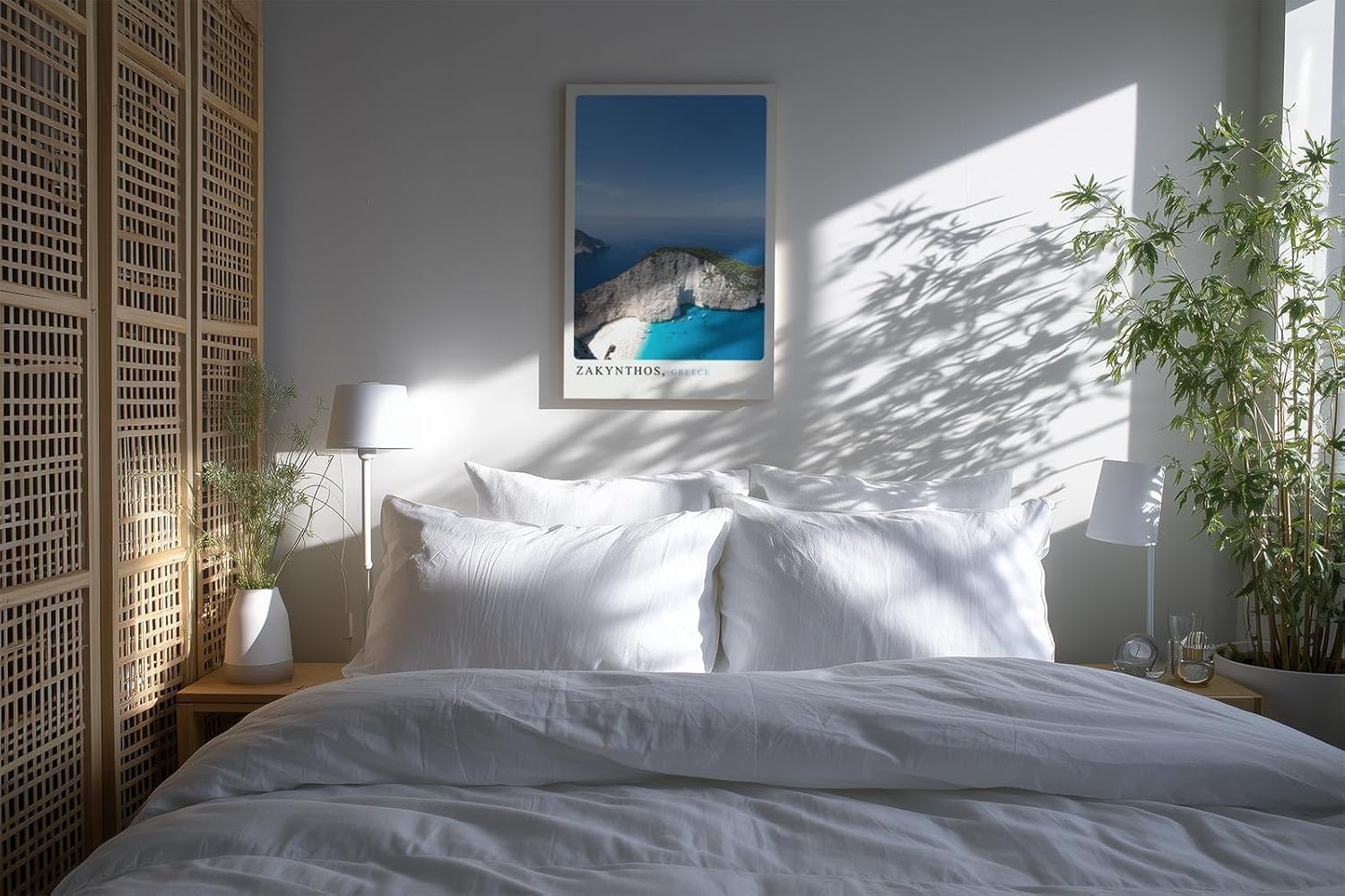 Paul Sinus Kunstdruck 40x60cm Zakynthos Griechenland Strand Meer Aussicht Urlaub Blau