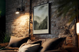 Paul Sinus Kunstdruck 40x60cm Wald Nebel Berge Stille Natur Fotografie Valley of Mist