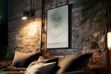 Paul Sinus Kunstdruck 40x60cm Spiral Bloom – Abstrakte Spirale in Pastellfarben mit harmonischem Lichtfluss und Tiefe