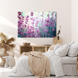 Paul Sinus Wandbild 120x80cm Lavendel Lavendelfeld Wildblumen Blumen Blüten Violett