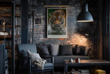 Paul Sinus Wandbild in 40x60cm The Silent Hunter – Faszinierendes Tigerporträt im Wasser in hoher Farbbrillanz