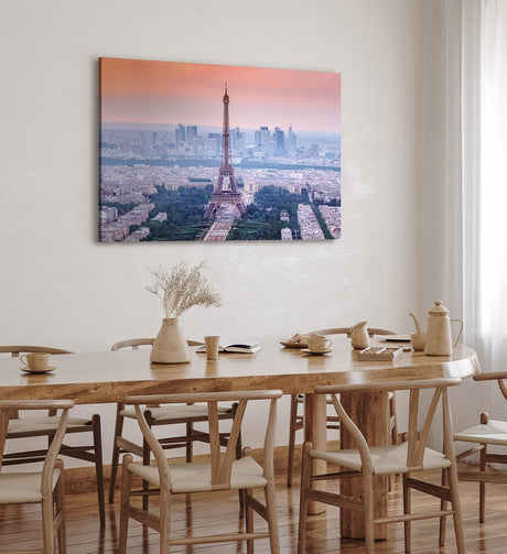 Paul Sinus Wandbild 120x80cm Eiffelturm Paris Großstadt Skyline Frankreich Wolkenkratzer