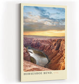 Paul Sinus Kunstdruck 40x60cm Horseshoe Bend – Atemberaubende Flussschleife in der Wüste Arizonas