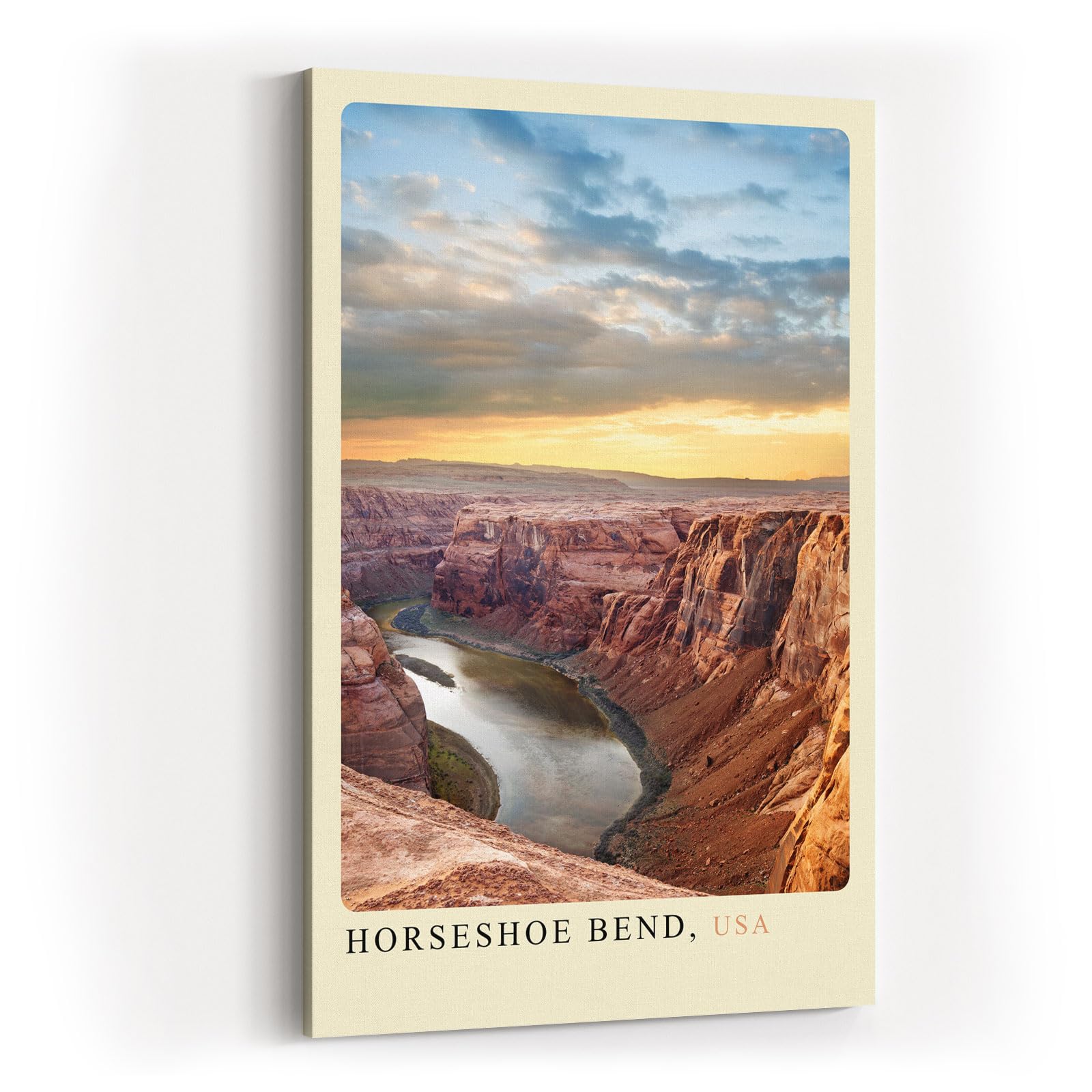 Paul Sinus Kunstdruck 40x60cm Horseshoe Bend – Atemberaubende Flussschleife in der Wüste Arizonas