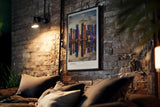 Paul Sinus Kunstdruck 40x60cm Doha Katar – moderne Skyline mit Spiegelung im Wasser bei Abendlicht