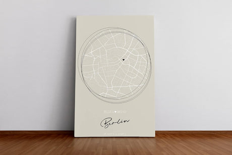 Paul Sinus Wandbild mit deinen GPS Koordinaten und Namen. 30cm x 42cm Holz Wechselrahmen mit Glas. Individuell anpassbar. (ohne Rahmen)