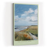 Paul Sinus Wandbild in 40x60cm Küstenweg mit Blick aufs Meer – impressionistisches Landschaftsgemälde für naturnahe Wohnakzente