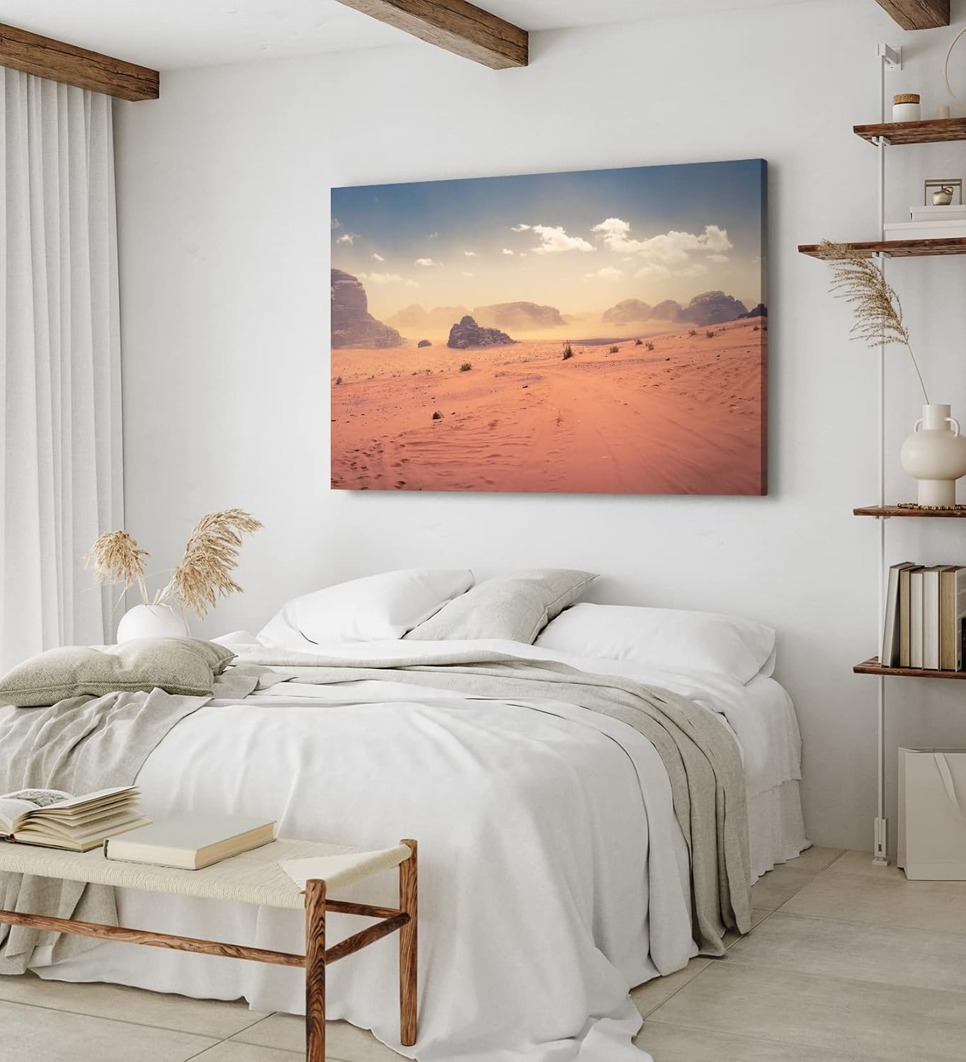 Paul Sinus Wandbild 120x80cm Wüstenlandschaft Wüste Sanddünen Sand Berge