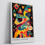 Paul Sinus Leinwandbild 80x120cm Leinwandbild Cosmic Visions surreale Kunst farbenfrohe Ästhetik kosmische Fantasie futuristische Dimension
