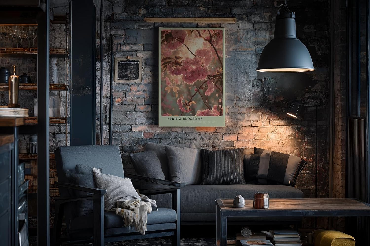 Paul Sinus Wandbild in 40x60cm Spring Blossoms – romantische Kirschblüten im sanften Frühlingslicht in zarter Farbgestaltung