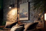 Paul Sinus Kunstdruck 40x60cm Machapuchare mit Himalaya-Gipfel in Nepal vor ruhigem Himmel