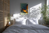 Paul Sinus Kunstdruck 40x60cm Schmetterling Nahaufnahme mit orange-schwarzen Flügeln – Moment voll Balance und Ruhe
