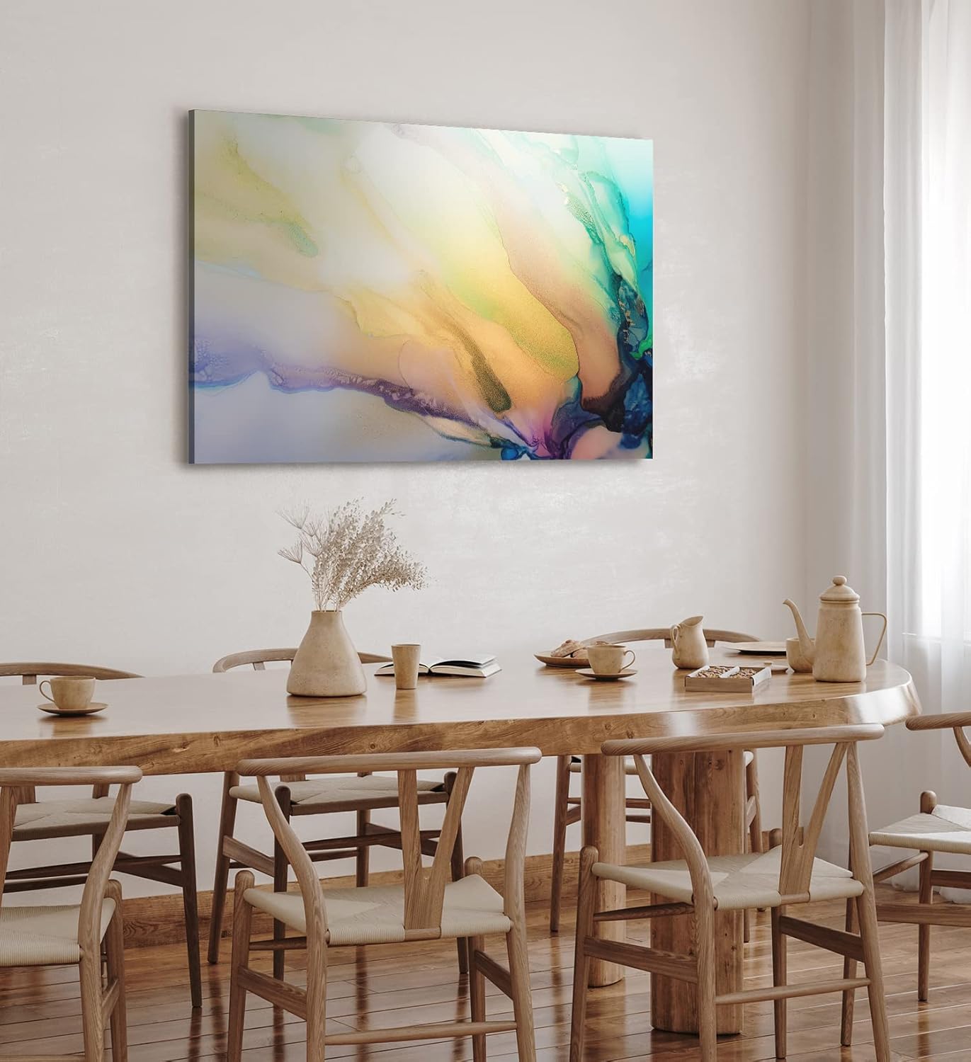 Paul Sinus Wandbild 120x80cm Fließende Farben Abstrakt Kunstvoll Dekorativ