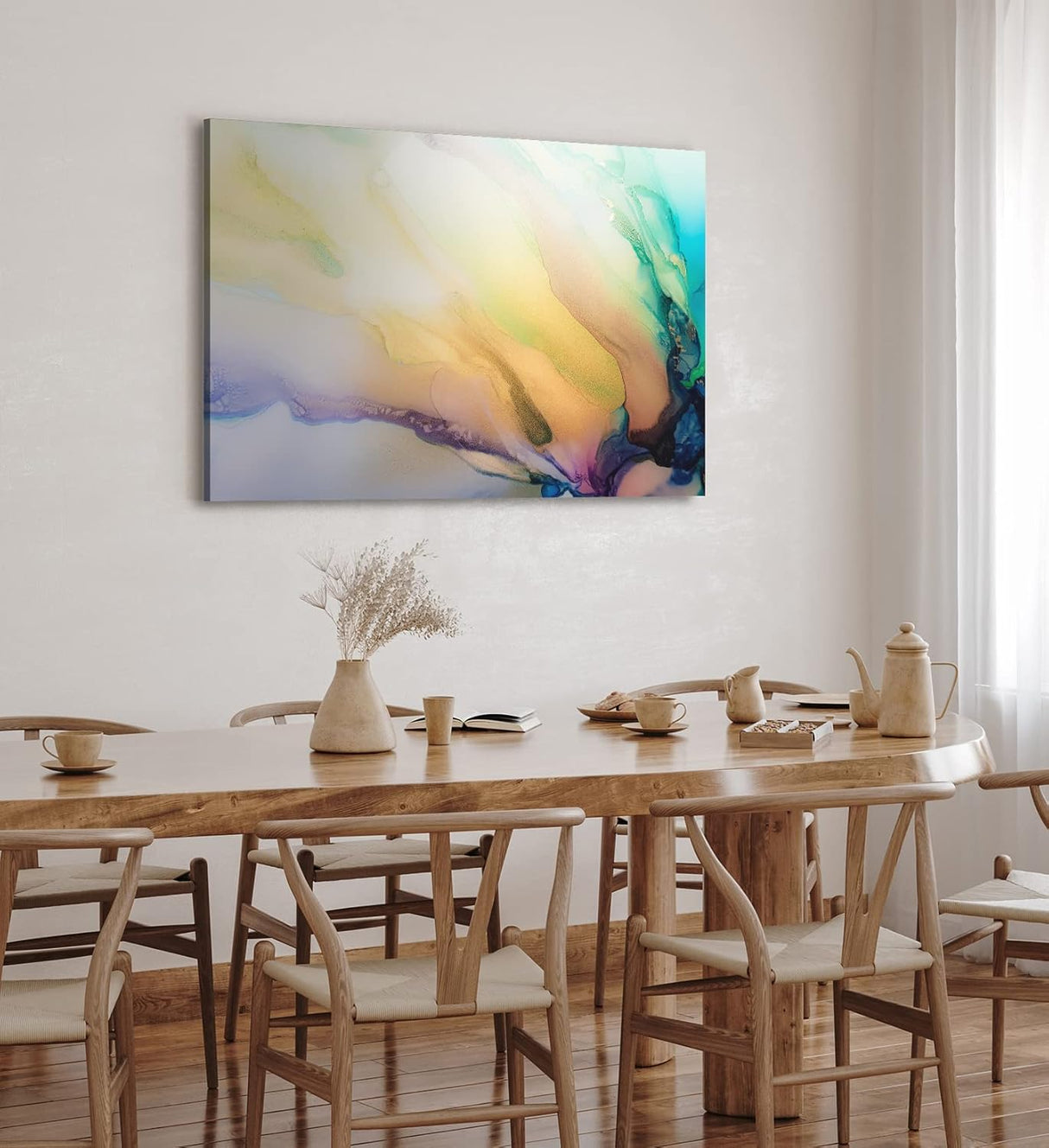 Paul Sinus Wandbild 120x80cm Fließende Farben Abstrakt Kunstvoll Dekorativ
