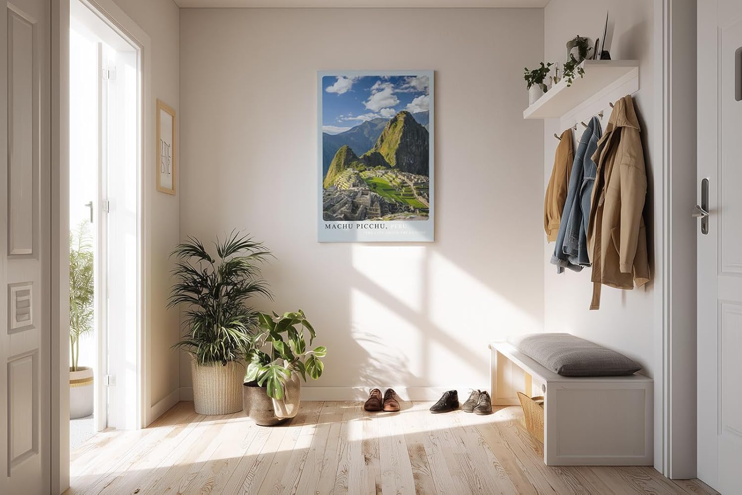 Paul Sinus Kunstdruck 40x60cm Machu Picchu Peru antike Inkastadt in den Anden bei Sonnenschein