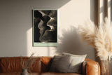 Paul Sinus Wandbild in 40x60cm The Whispering Depths – Organische Linienformen in Gold-Braun-Tönen mit tiefer plastischer Wirkung