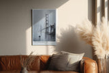Paul Sinus Wandbild in 40x60cm San Francisco USA Golden Gate Bridge in impressionistischer Darstellung mit Figuren im Vordergrund