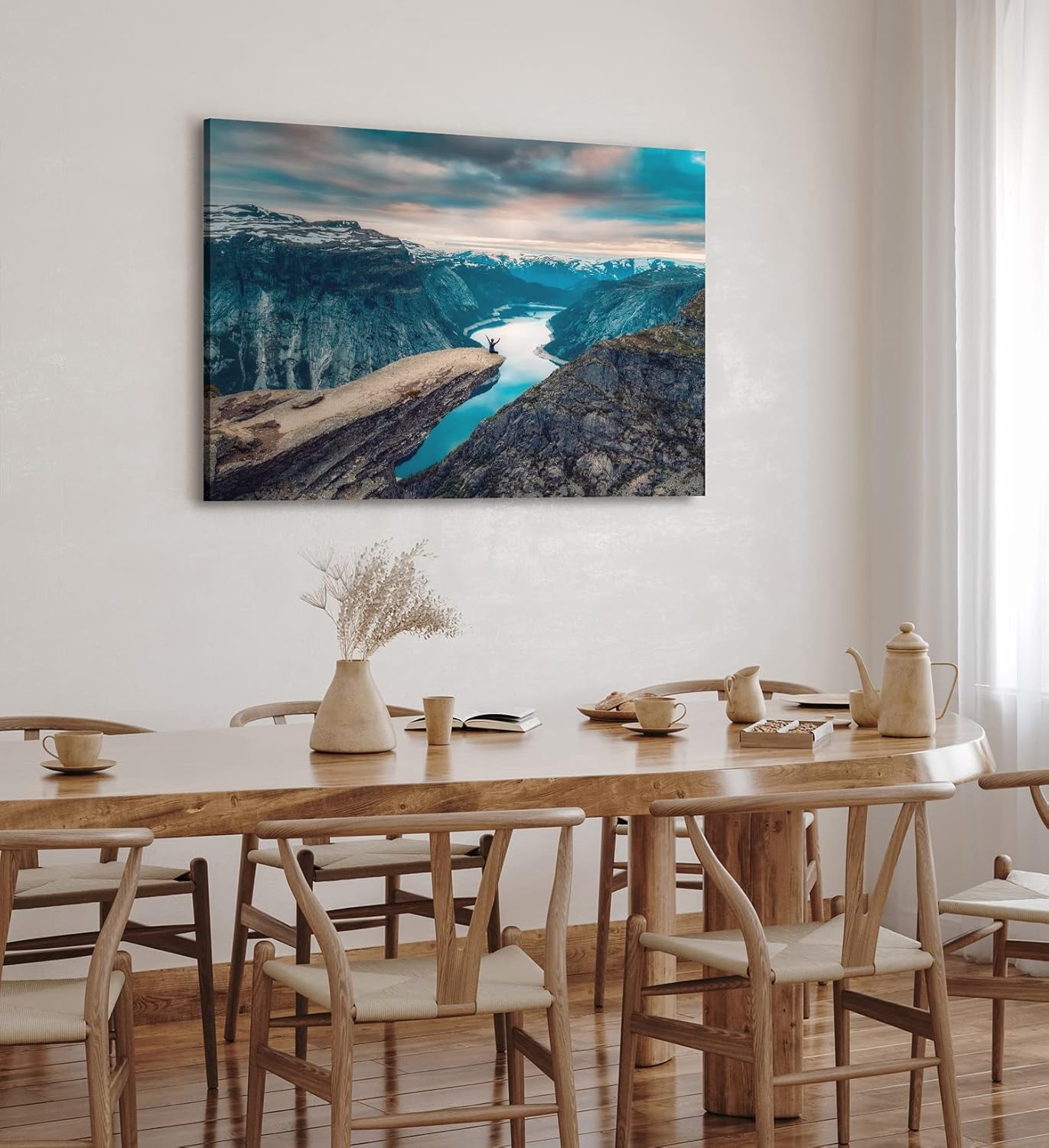 Paul Sinus Wandbild 120x80cm Trolltunga Berggipfel Gebirge Norwegen Felsen Natur