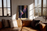 Paul Sinus Wandbild in 40x60cm The Kiss Between Stars – abstrakte Silhouetten im kosmischen Lichtspiel, kunstvolle Darstellung von Nähe und Universum